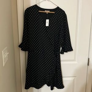 Loft polka dot dress, size 14